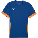 Puma - Individual T-shirt - Blauw - Korte Mouwen - Regular Fit