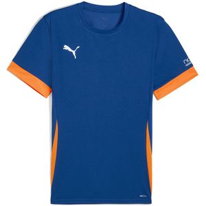 Puma - Individual T-shirt - Blauw - Korte Mouwen - Regular Fit