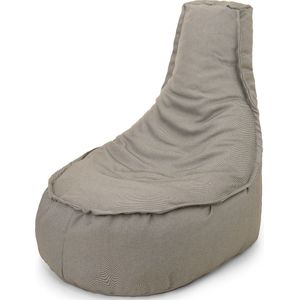 Drop & Sit - zitzak/stoel - milieuvriendelijk - beige - Noa JR - 100 Liter - waterafstotend - gemaakt van 90% gerecyclede PET flessen