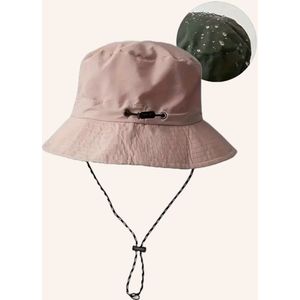 Flipflop Club® Waterproof Bucket Hat | Pastel Roze Vissershoedje | Packable | UV Bescherming | Accessoires voor festival | Outdoor Regen Hoedje | Vissershoed | Unisex | Visser Cap | Sun Hat | Zonnehoedje | Safari Hoed | Kamperen | Camping