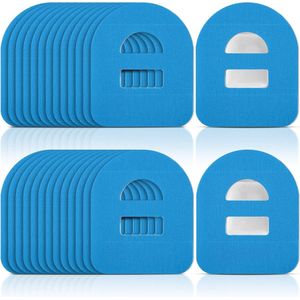 50 stuks - Zelfklevende pleisters - Waterdichte pleisters voor onder de douche - Bloedglucosemeterpleisters - Blauw