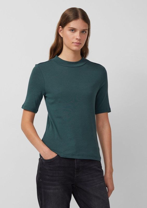 s.Oliver - T-shirt - Bottle Green - Halve Armlengte - Ronde Hals