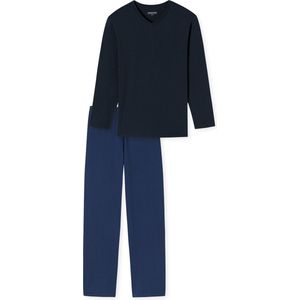 Schiesser Pyjama lange - Comfort Essentials Heren Pyjamaset - Maat XL