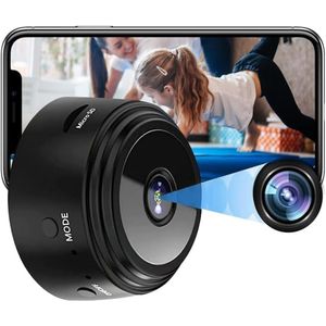 Gsedaox-Spy Camera-Verborgen Camera-Nachtzicht-1080P Full HD-WiFi-Draadloos-Zwart