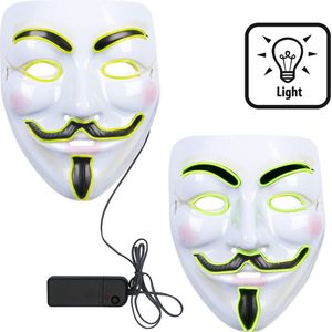 Boland - LED masker Protest - Volwassenen - -