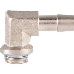 2 stuks. Messing 90 graden hoekadapter met siliconen afdichtring voor PC waterkoelsysteem 9 mm