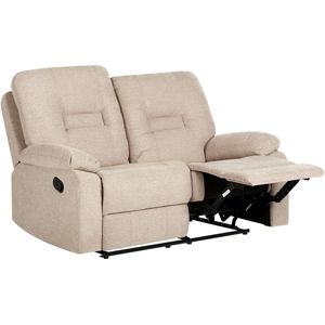 BELIANI BERGEN - Tweezitsbank - Beige - Stof
