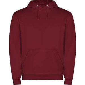 Donker Rode unisex Hoodie Capucha merk Roly maat XXL