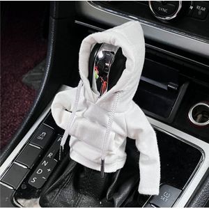 Ilso auto versnellingspook hoodie, wit, pookknop, stofkap, decoratie