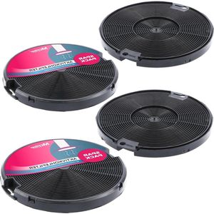Actieve koolfilter Ø 150 mm EFF75 - 4 stuks voor afzuigkap | AEG 405509371/2 Faber 112.0067.944 + 112.0254.245 NYTTIG FIL 500