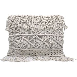 Lavandoux - Macramé Kussen - Bohemian - 50x40 cm - Crème