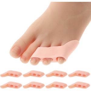 8 stuks - kleine teenscheiders - teenspreiders - teenbeschermers - teencorrectie - voor mannen en vrouwen