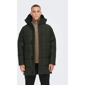 Only & Sons Carl Life Long Quilted Jas Groen M Man