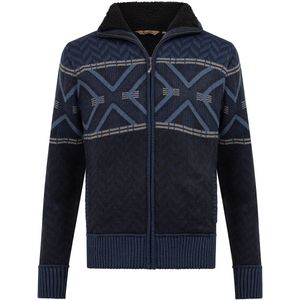 Life Line - Bram 2 - Gebreid Vest - Navy - Gevoerd