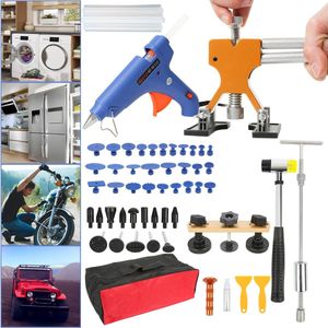 57 Delige Uitdeukset - Auto reparatieset - Eenvoudig in gebruik - Auto deuk remover - Deukentrekker - Uitdeuken Zonder Spuiten - complete set met lijmpistool