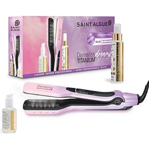 Professionele Stoomstijltang met Titanium Coating - Ideaal voor Alle Haartypes