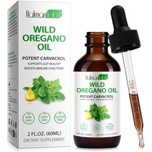 Oregano Oil druppels | 60ml | Spijsvertering | Verminderd wallen onder ogen | Antioxidanten | Ontstekingsremmer