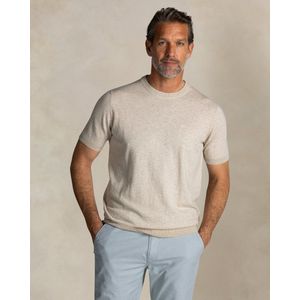 NZA - Ecru - Katoenen Trui - Korte Mouwen