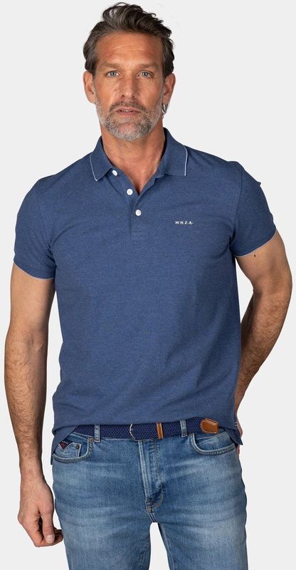 New Zealand poloshirt korte mouw blauw