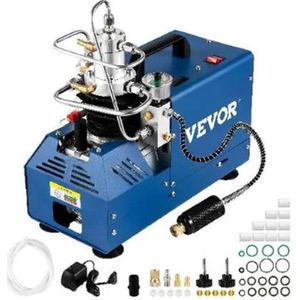 Vevor - Stille Luchtcompressor - Luchtcompressor - Luchtblazer - 1800W - 300Bar - 4500Psi - Blauw