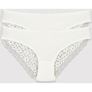 Viuma Slip - Kant en Katoen - Sexy Brief Ondergoed – Dagelijks Comfort V263122