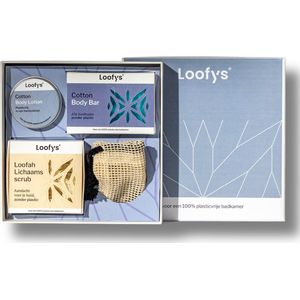 Luxe Cadeauset Cotton – Body Bar - Body Lotion - Scrub - Duurzaam - Vegan & Plasticvrij Verzorgingspakket