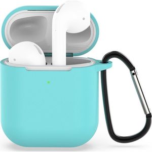 Mobigear Hoesje geschikt voor Apple AirPods 2 Hoesje Flexibel Siliconen | Mobigear Classic - Turquoise