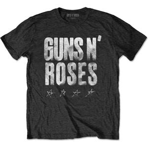 Guns N' Roses - Paradise City Stars Heren T-shirt - S - Zwart