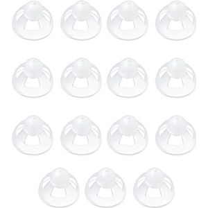 Zachte siliconen oortips voor gehoorapparaat - Transparant, 15 stuks, 9mm