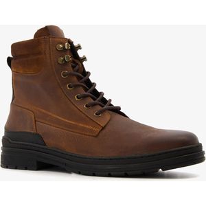 Van Beers leren heren veterboots bruin - Maat 43