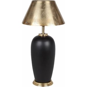 Tafellamp Marengo 17x15x48cm black/gold
