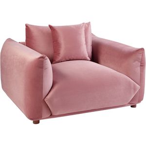 Fauteuil LUVOS Fluweel Roze