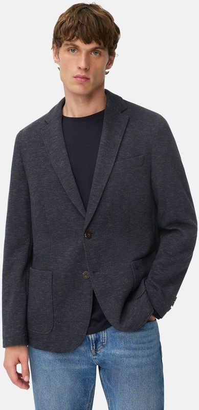 camel active - 2-knoops Colbert - Marineblauw - Katoenmix