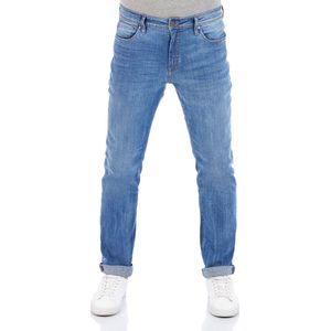 DENIMFY Heren Jeans Broeken DFMiro regular/straight Fit Blauw 33W / 32L Volwassenen Denim Jeansbroek