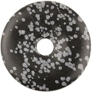 Ruben Robijn Obsidiaan sneeuwvlok donut 40 mm