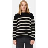 camel active - Gebreide Trui - Kaviaar - Met Strepen