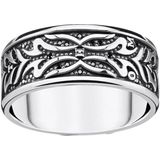 Ring - Zilver - Zwart - Zirconia