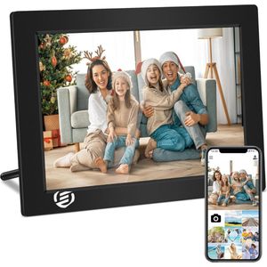 Equivera Digitale Fotolijst - Fotokader - Touchscreen - Uploaden via App - 32 GB Geheugen - WiFi - 10,1 Inch HD