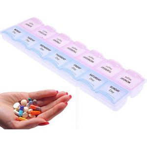 Pillendoosje I Pillendoos I Medicijn doosje I Pil Box I 7 dagen I 2 Dagdelen