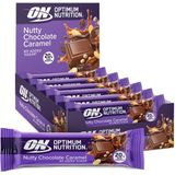 Optimum Nutrition Protein Bars - Nutty Chocolate Caramel Proteine Repen - Vegetarisch - 10 Eiwitrepen (550 gram)