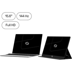 Screenmate® Lite 15,6” - 144 Hz - Portable Monitor - Inclusief Beschermhoes - Draagbaar Beeldscherm - Draagbare Monitor - Full HD - IPS - Zwart