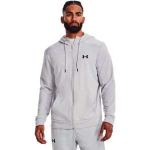 UNDER ARMOUR Armour Fleece Sweatshirt Met Volledige Rits Heren - Halo Gray / Black - L