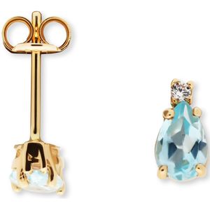 Glow 206.0694.00 Dames Oorbellen - Oorknopjes - Sieraad - 14 Karaat Goud - 9.5 mm lang