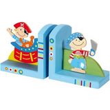 Simply for Kids Piraat - Boekensteun - Blauw - Hout - Set van 2