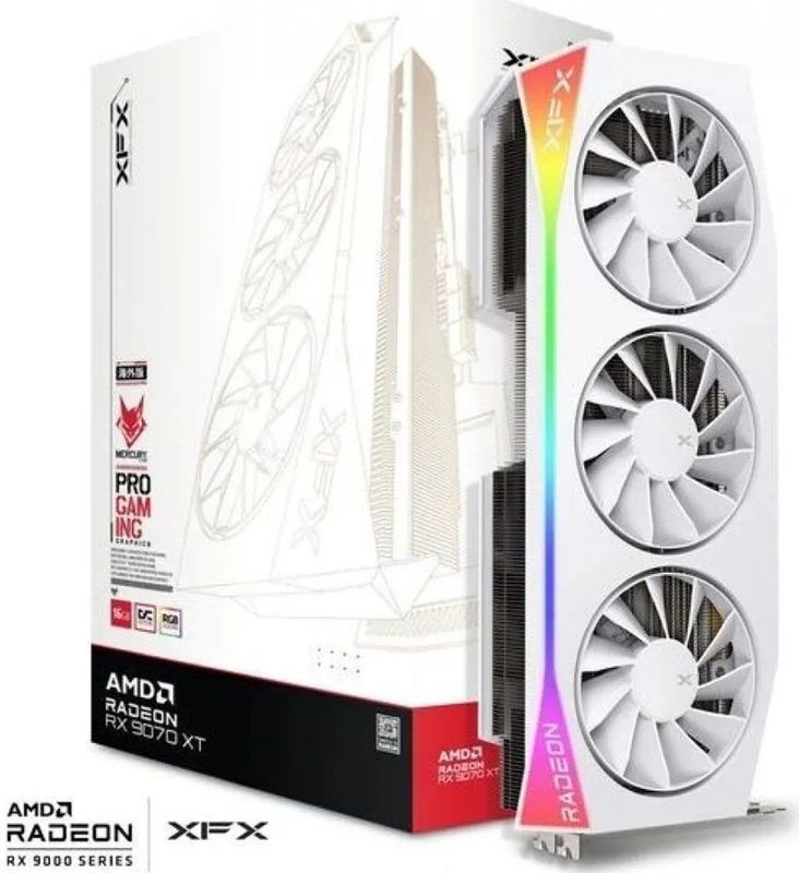 XFX - RX 9070 XT Mercury - Grafische Kaart - 16GB GDDR6 - RGB OC X3