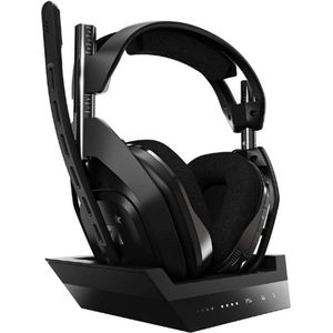 Gaming A50 Draadloze Headset Plus Basisstation Gen 4 - PS4, PC, Mac - Zwart & Zilver (Vernieuwd) - Superieur Geluid & Comfort