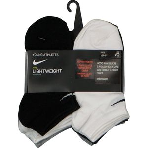 Nike - Enkelsokken - Set van 6 Stuks - Zwart - 97% Polyester, 3% Elastaan