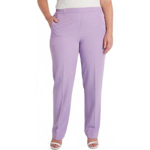 Rechte broek met semi-elastische tailleband