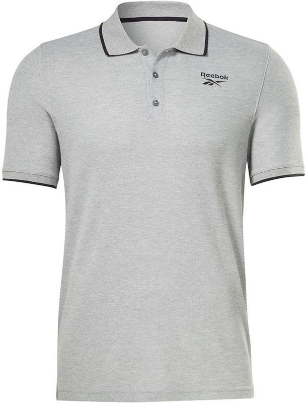Reebok - Identity Piqué - Poloshirt - Grijs - Korte Mouw