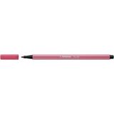 STABILO Pen 68 Brush - Premium Brush Viltstift - Strawberry Red - per stuk